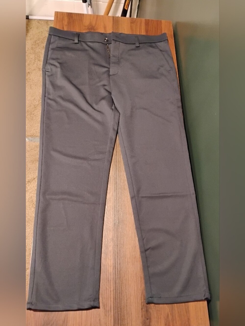 Men's Classic Straight Fit Pants - Charcoal